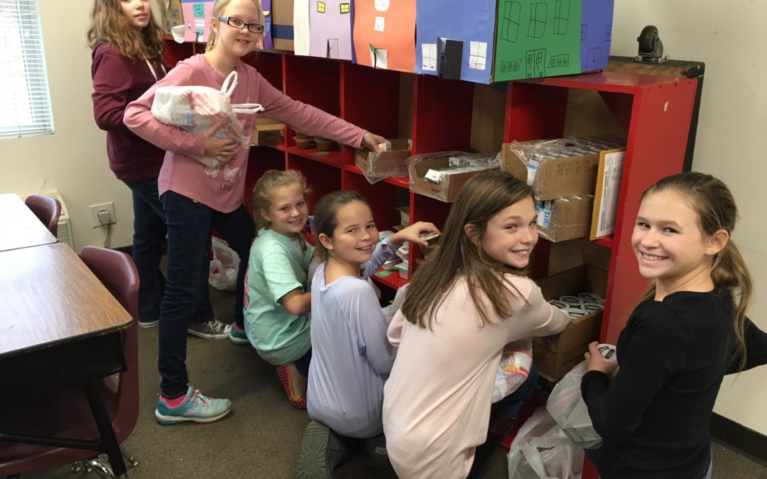 5th grade Bible classes giving back | Gaston Christian School