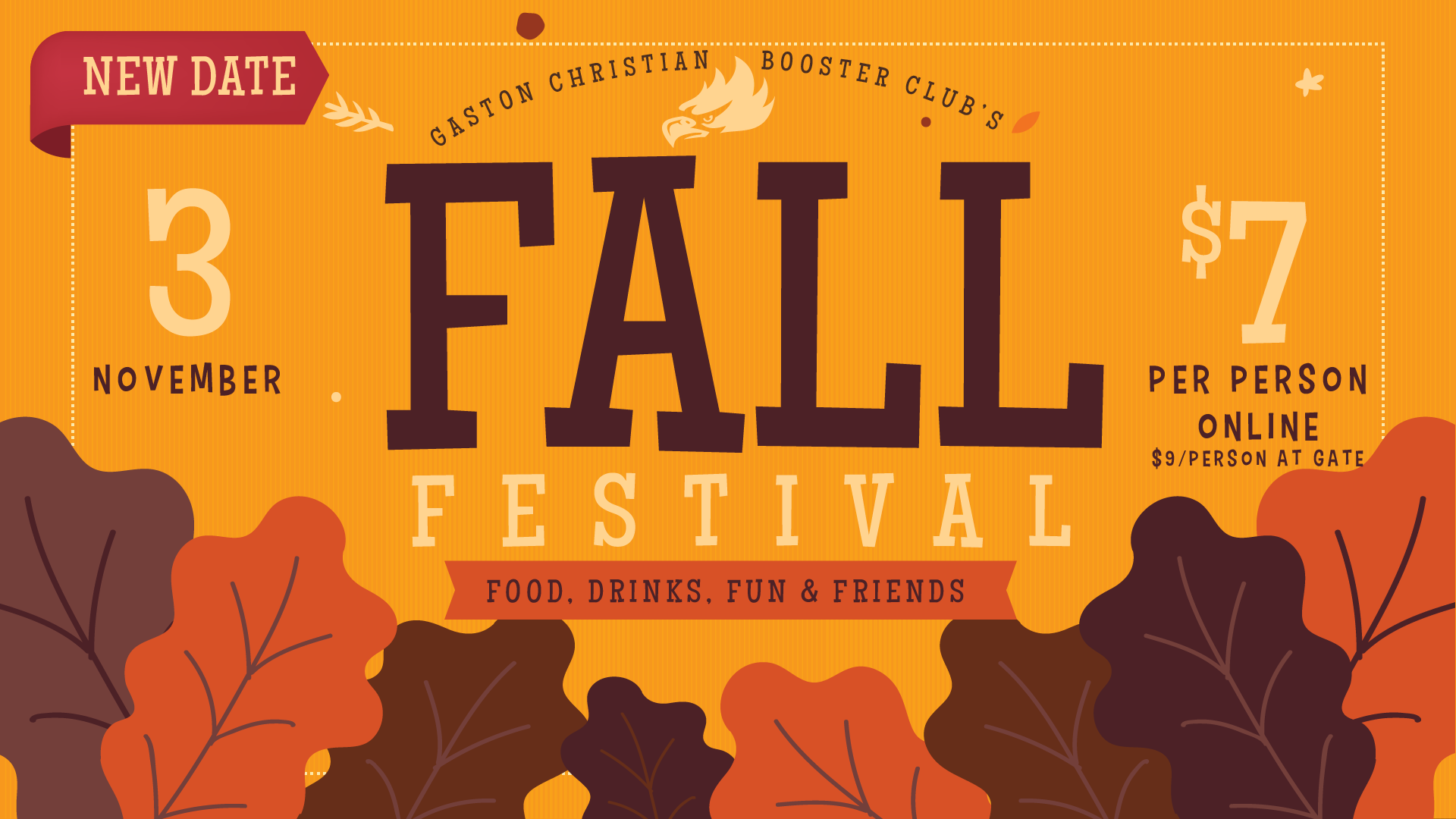 Change of Date for our Annual Fall Festival - Gaston Christian School